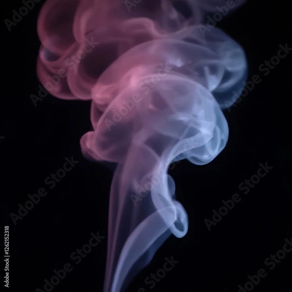 Obraz smoke on black background