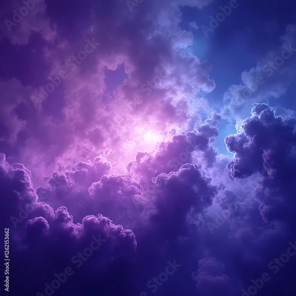 Obraz blue sky with clouds