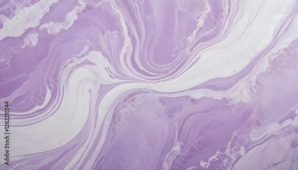 Fototapeta Elegant lavender and white marble, its smooth surface perfect for high end design projects