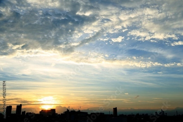 Fototapeta 美しき日没風景