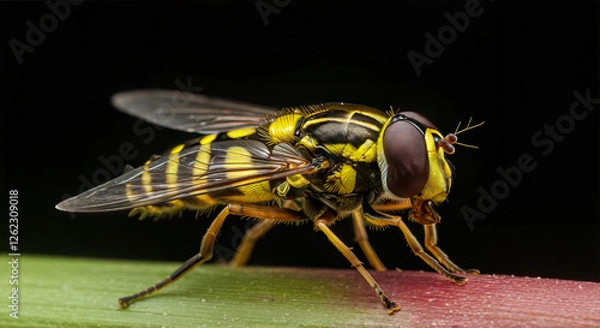 Fototapeta Hoverfly Macro Photography
