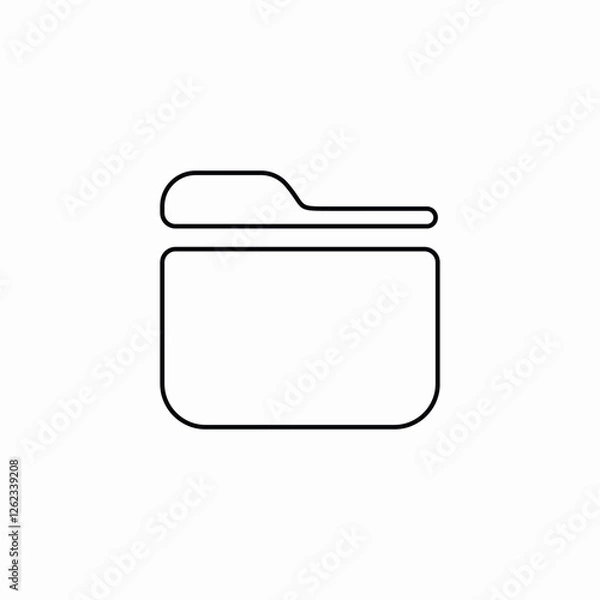 Fototapeta Folder document icon vector sign
