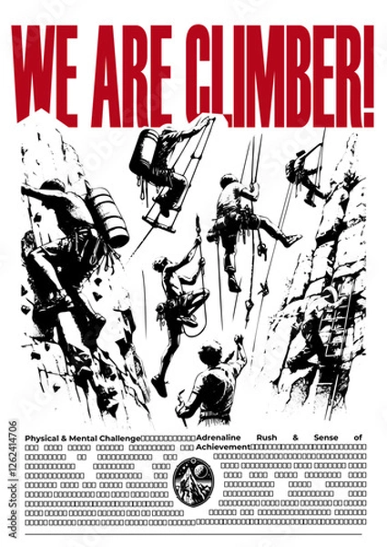 Obraz Climbing Poster 1