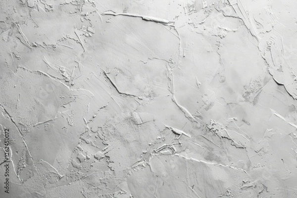 Fototapeta Image of Rough white plaster wall. Texture for background usage