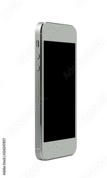 Obraz Mobile phone isolated on white background