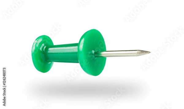 Obraz Close-up pin on white background