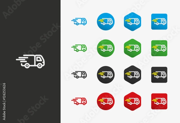 Obraz Delivery vehicle icon