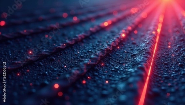Fototapeta Parallel carbon lines, subtle gradient effect , detail, photography