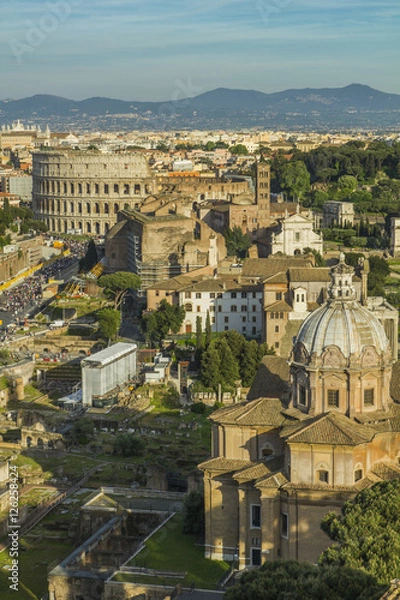 Fototapeta Colosseum in the evening light