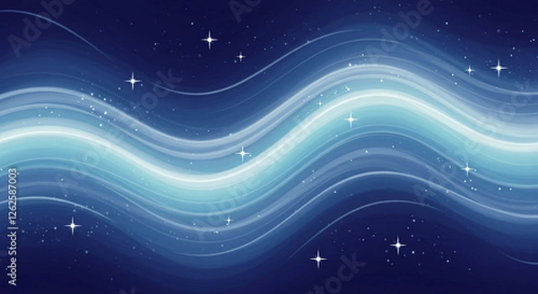 Obraz Serene abstract art captures the magic of a starry night