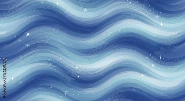 Obraz Abstract art evokes the serenity of a starry night sky
