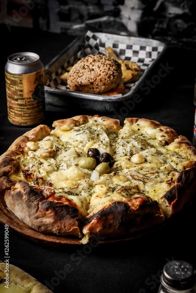 Obraz Pizza con cebolla