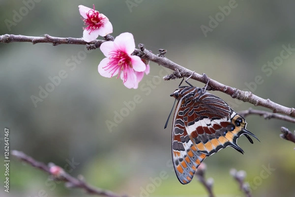 Obraz Butterfly Metamorphose (Charaxes Jasius)