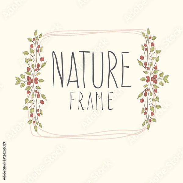 Obraz flowers with border