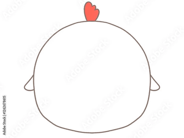 Obraz にわとりのフレーム