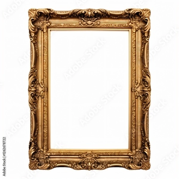 Obraz Vintage Frame Isolated White Background Elegant Design Element
