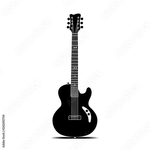Fototapeta a guitar silhouette