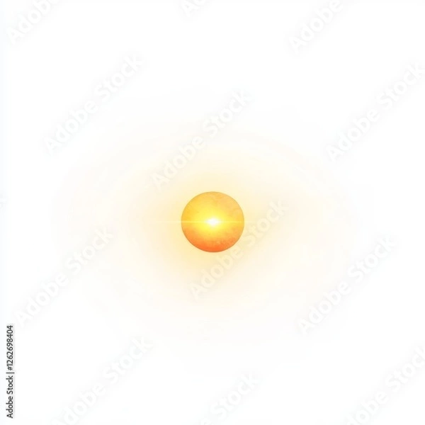 Fototapeta 4. Bright sun or radiant light isolated with a clear background