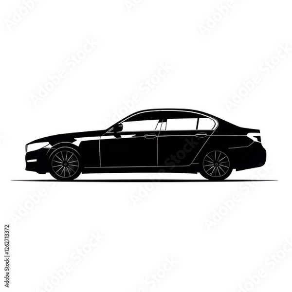 Obraz automobile silhouette