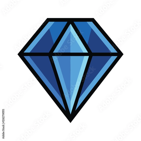 Obraz Diamond vector illustration icon 3