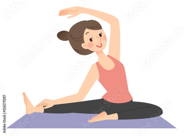 Obraz ヨガ　ポーズ　女性