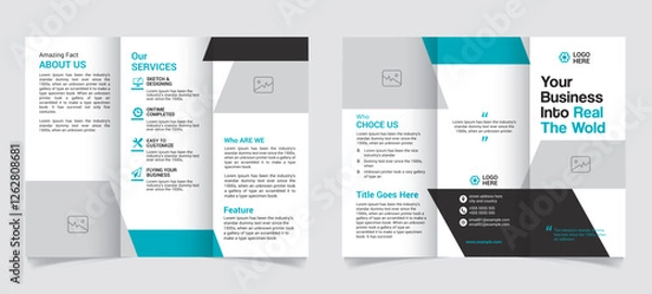 Obraz Trifold Brochure Template with vector file