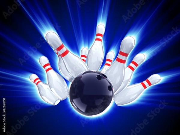 Obraz strajk do kręgli