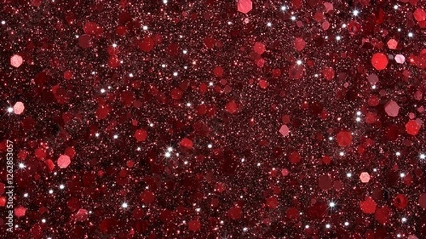 Fototapeta Red Glitter Sparkle Texture Background