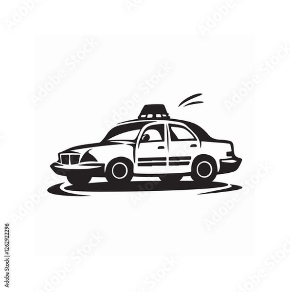 Obraz Taxi Service Logo Design vector isolated on white background.