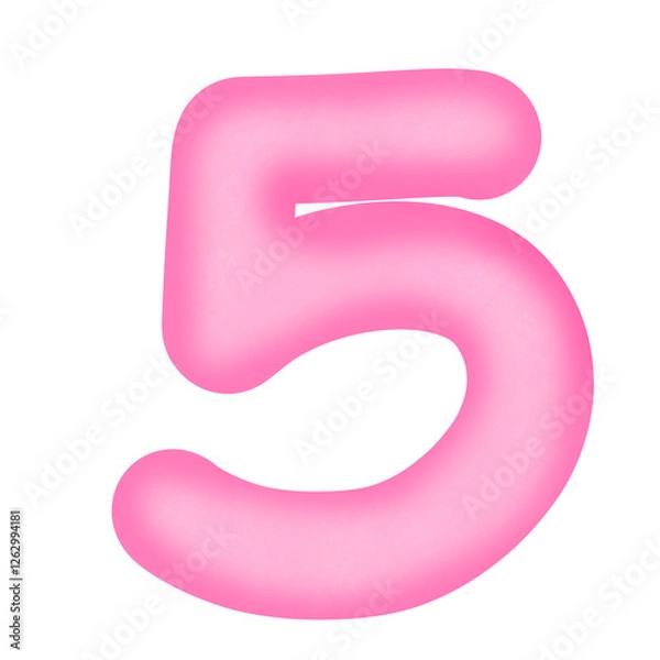 Obraz pink number 5