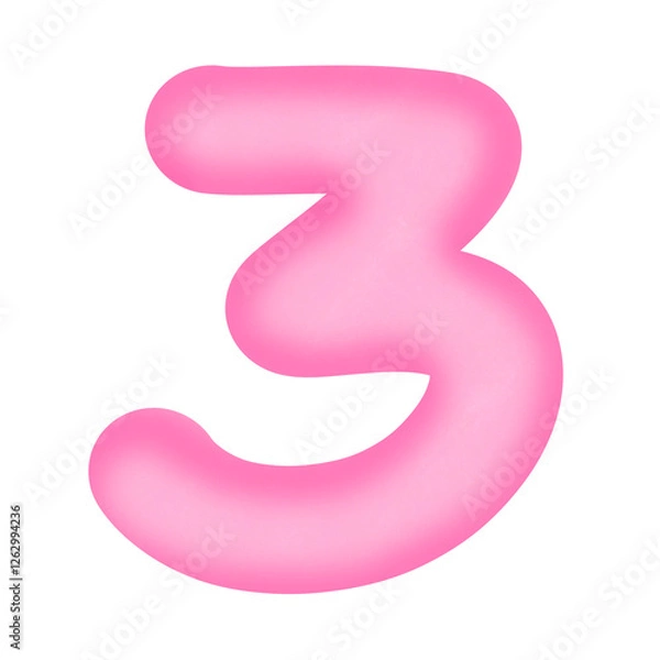 Obraz pink number 3