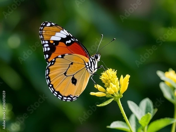 Obraz beautiful butterfly with wing opened