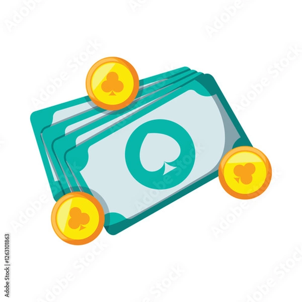 Obraz Money casino icon design. Vector design