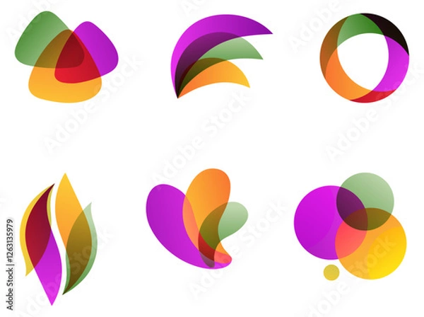 Obraz colorful-logos-abstract-style