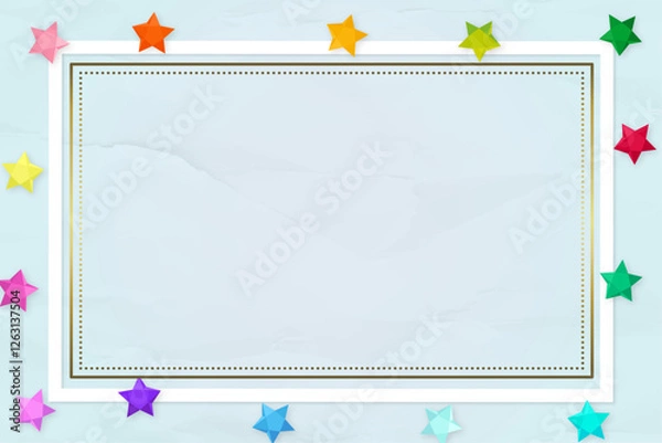 Obraz colorful-stars-frame-design-vector9