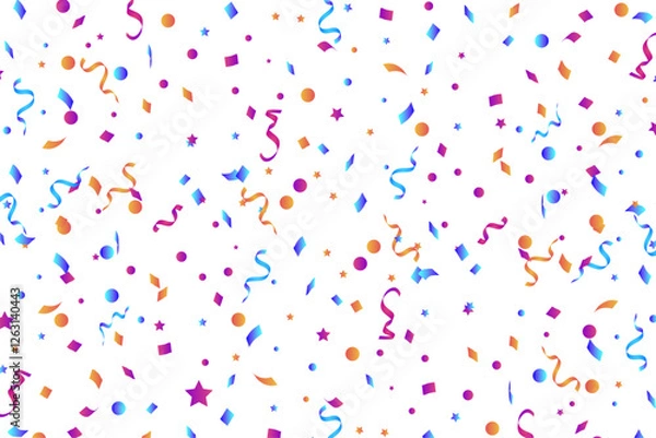 Obraz confetti-background-flat-design