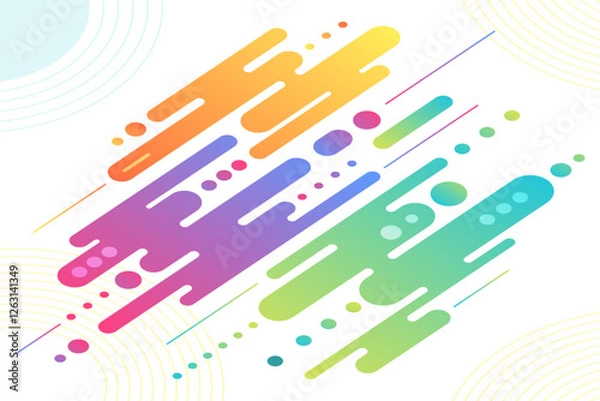 Fototapeta curved-shapes-background