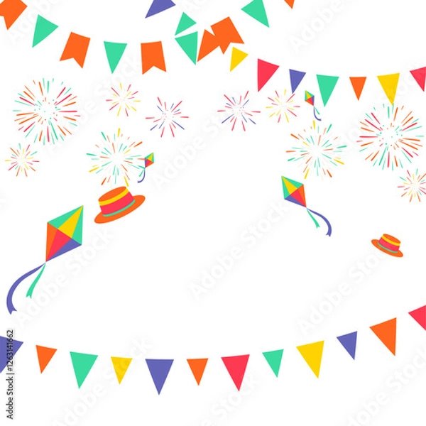 Obraz dark-blue-festa-junina-background