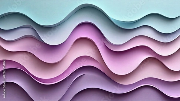 Fototapeta Abstract Pastel Wave Pattern Background Design