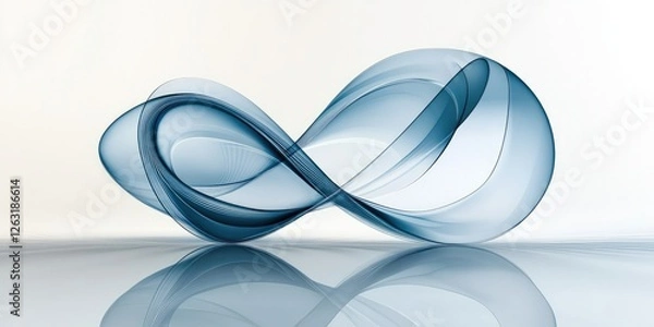 Obraz Abstract business infinity symbol background for modern design concepts and branding