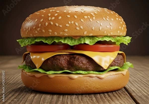 Obraz Grilled Cheeseburge