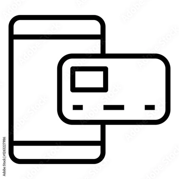 Fototapeta online payement vector icon