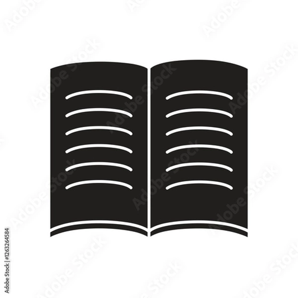 Obraz open book isolated on white