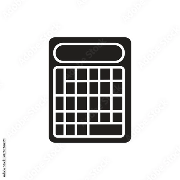 Obraz calculator icon vector illustration - editable icon