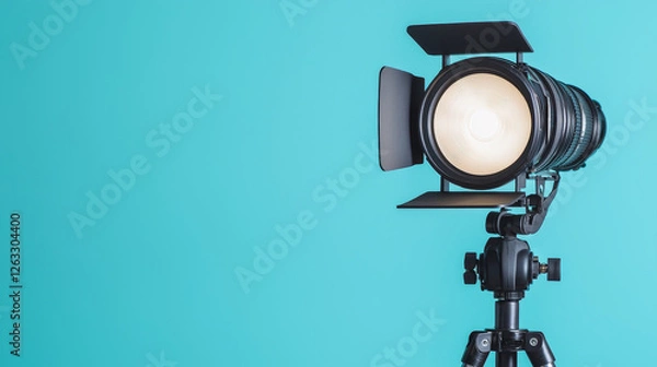 Fototapeta Studio light illuminating set with brilliance and precision