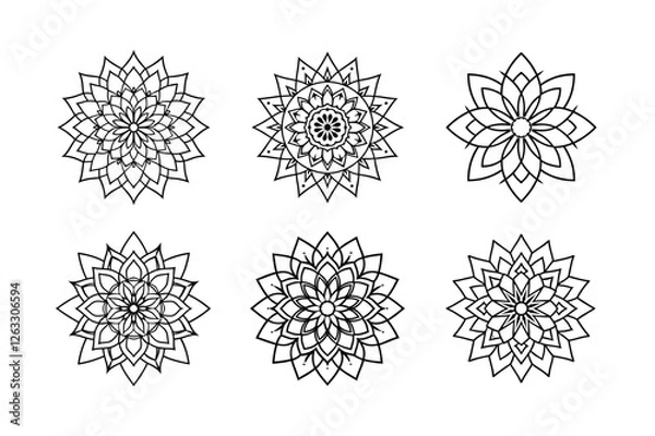 Fototapeta mandala design bundle-3