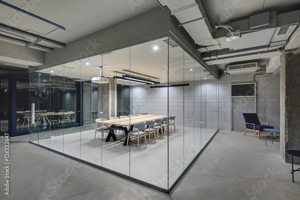 Obraz Świecące biuro w stylu loft