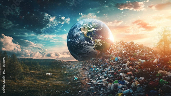 Obraz Environmental Disaster and Natural Harmony