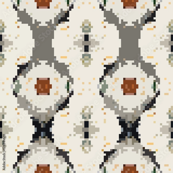 Obraz seamless tileable pixel texture pattern