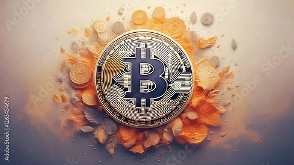 Fototapeta Bitcoin Deco Art